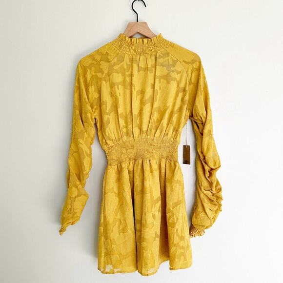 Forever 21 Gold Mock Turtleneck Dress - Picture 1 of 7